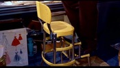 Vertigo (1958)James Stewart, Union Street, San Francisco, California, feet, object, stairs and yellow